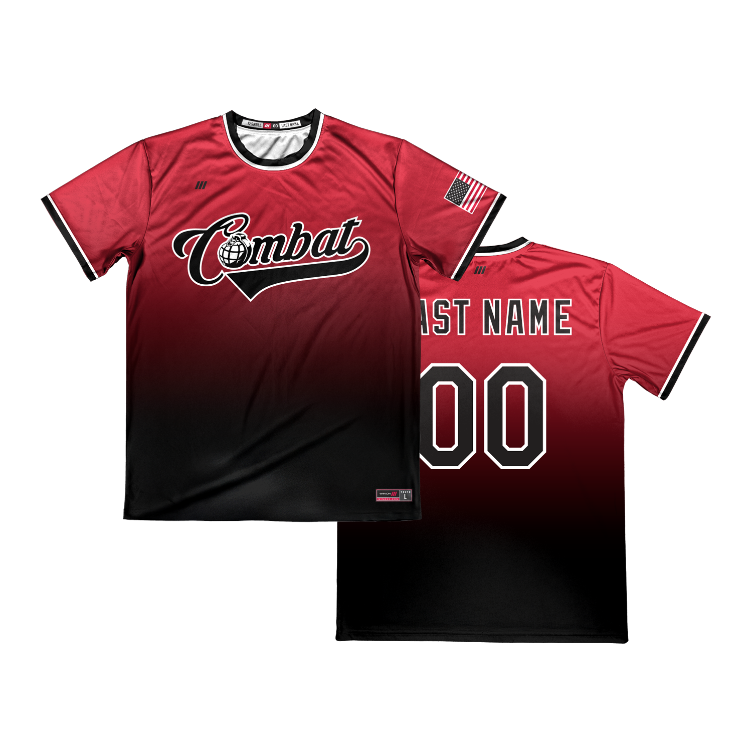 Combat Crew Neck Pullover Jersey (Red)