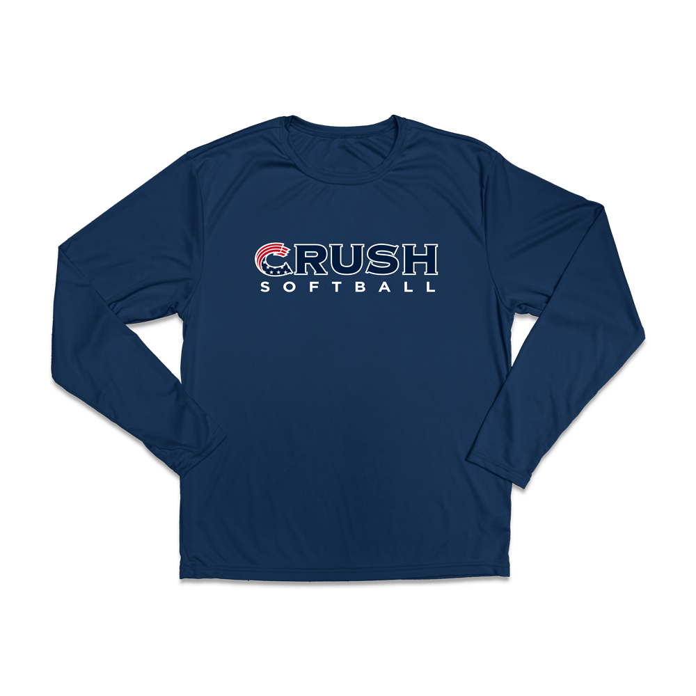 Crush Softball Long Sleeve Performance Tee