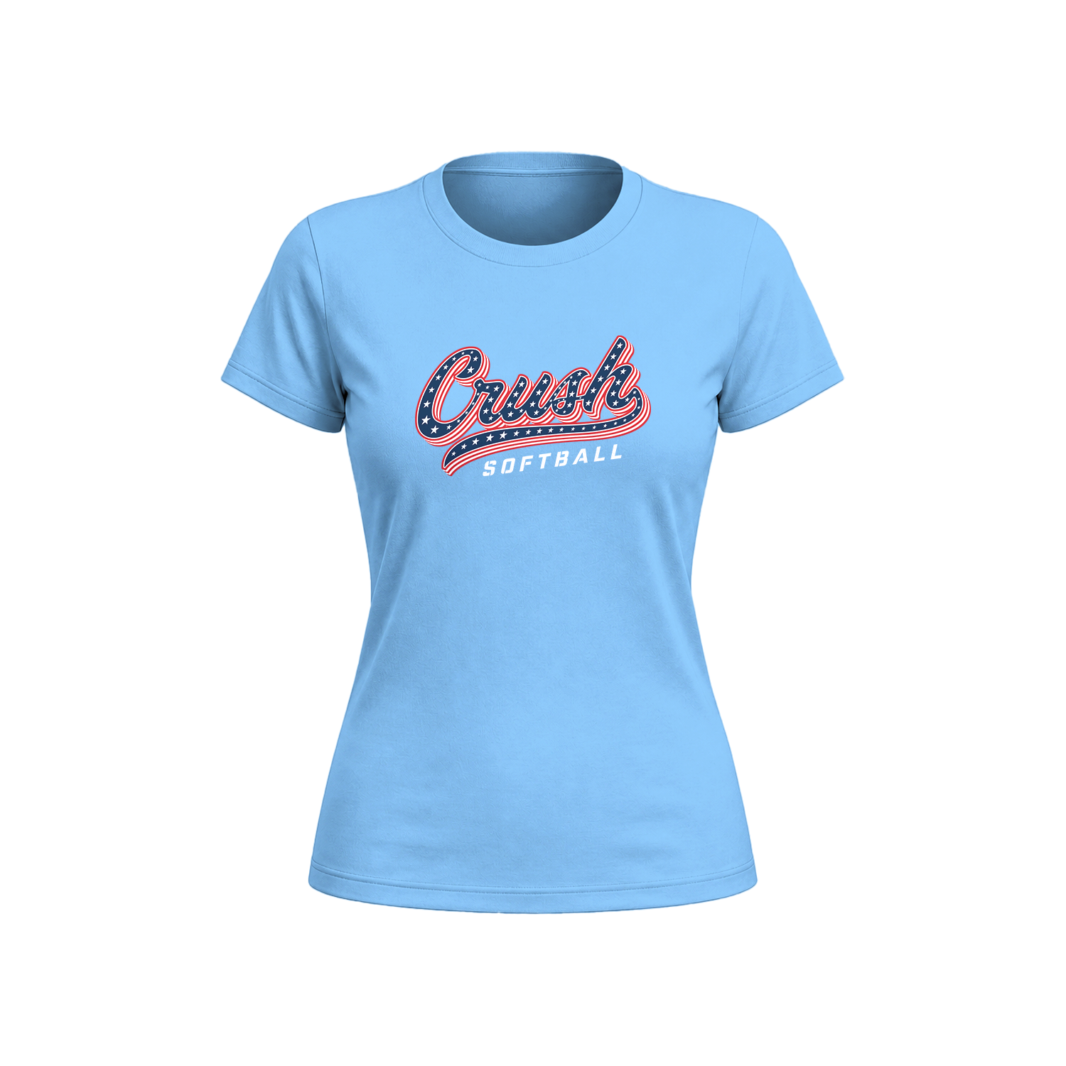 Crush Softball Stars Script Women's Tee