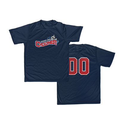 GG Cyclones "Scrimmage" Poly Tee (Number Only)