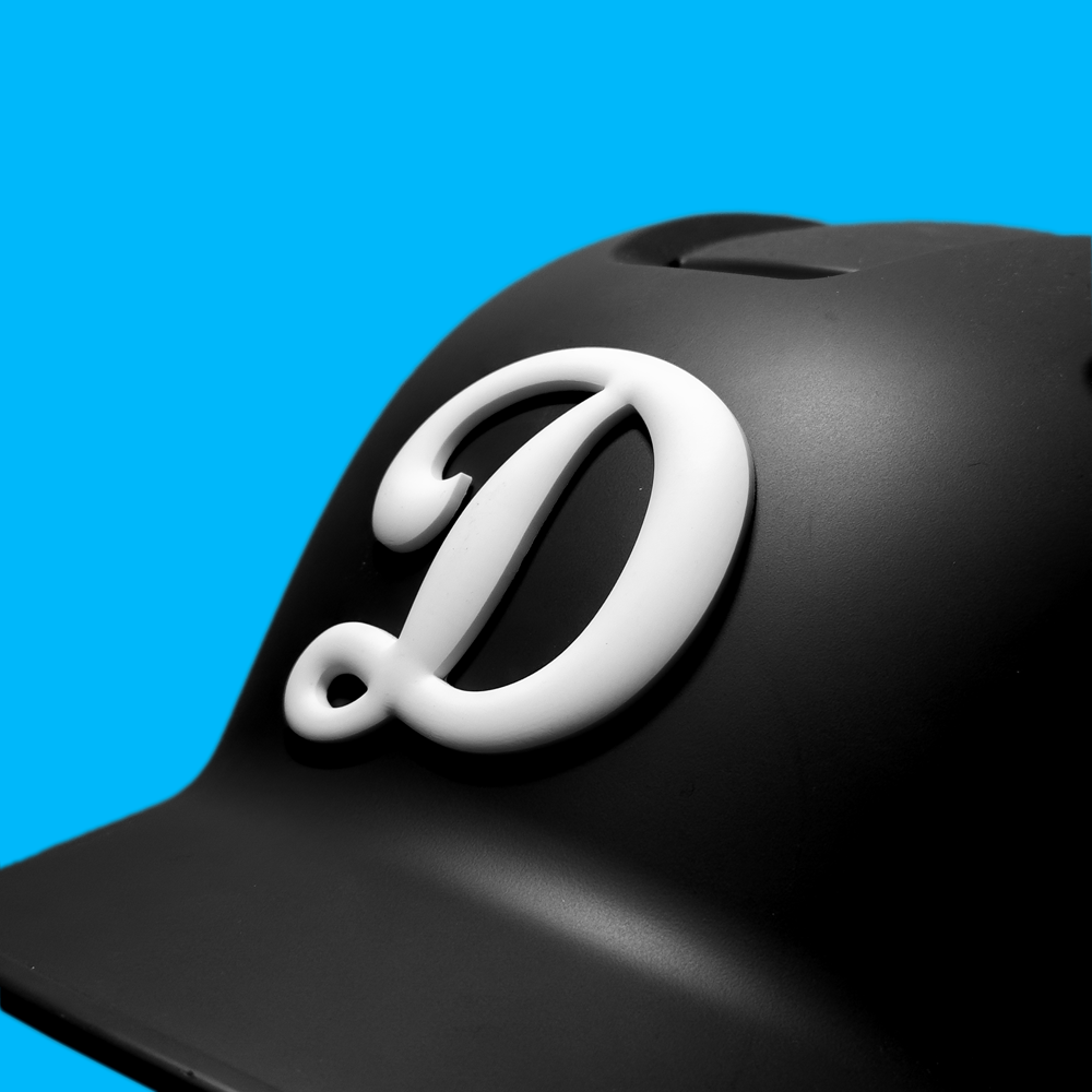 Irvine Dolphins "D" 3D Helmet Decal