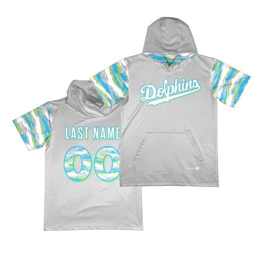 Irvine Dolphins Short Sleeve Hoodie (Quimby)