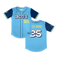 OC Bots Full Button Light Blue Jersey