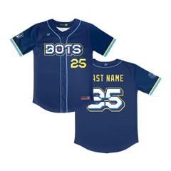 OC Bots Full Button Navy Jersey