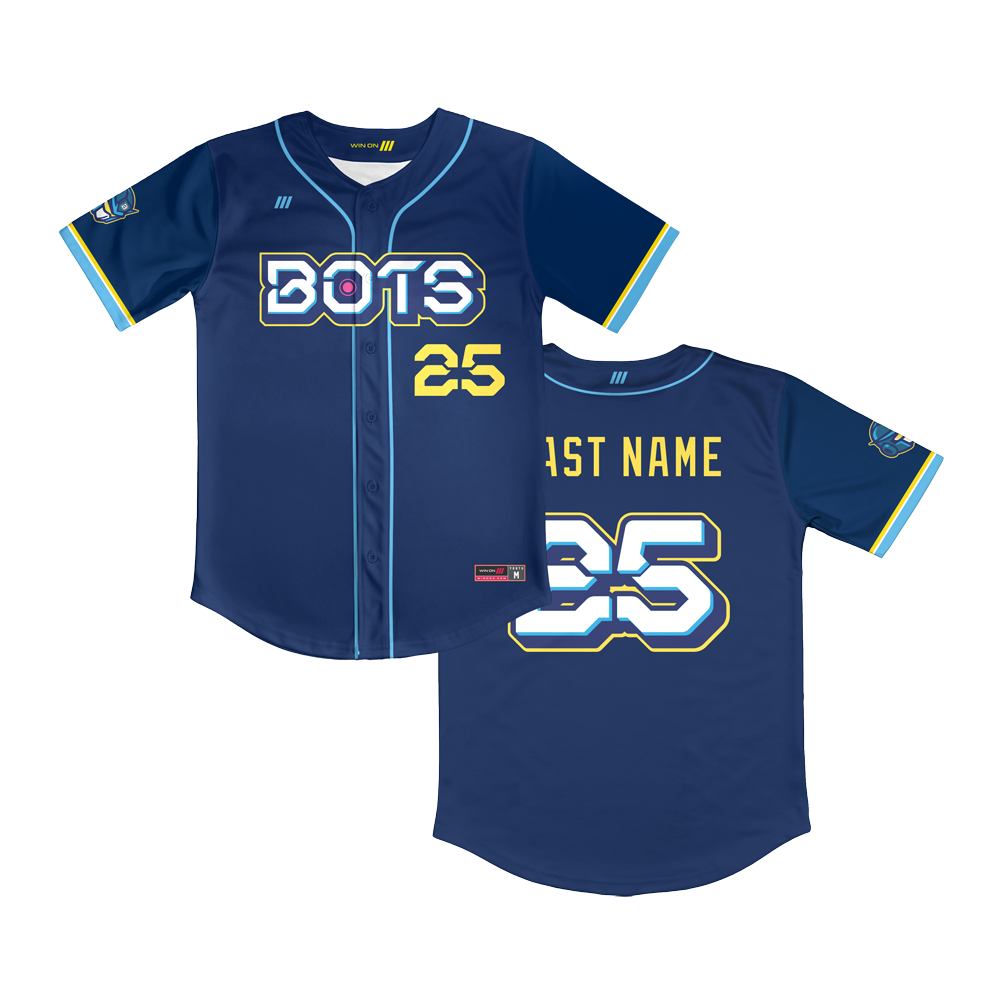 OC Bots Full Button Navy Jersey