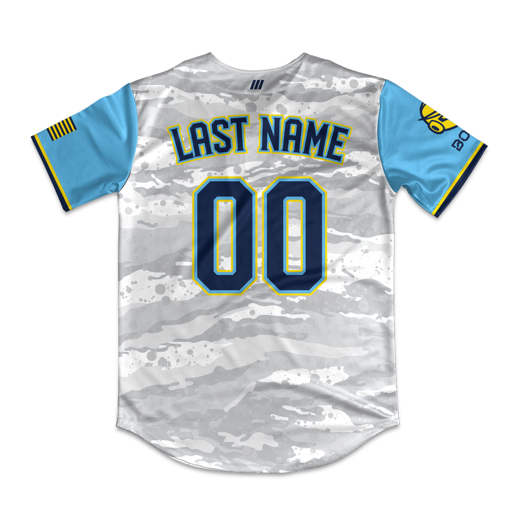 Bots Full Button Camo Jersey (Light Gray)