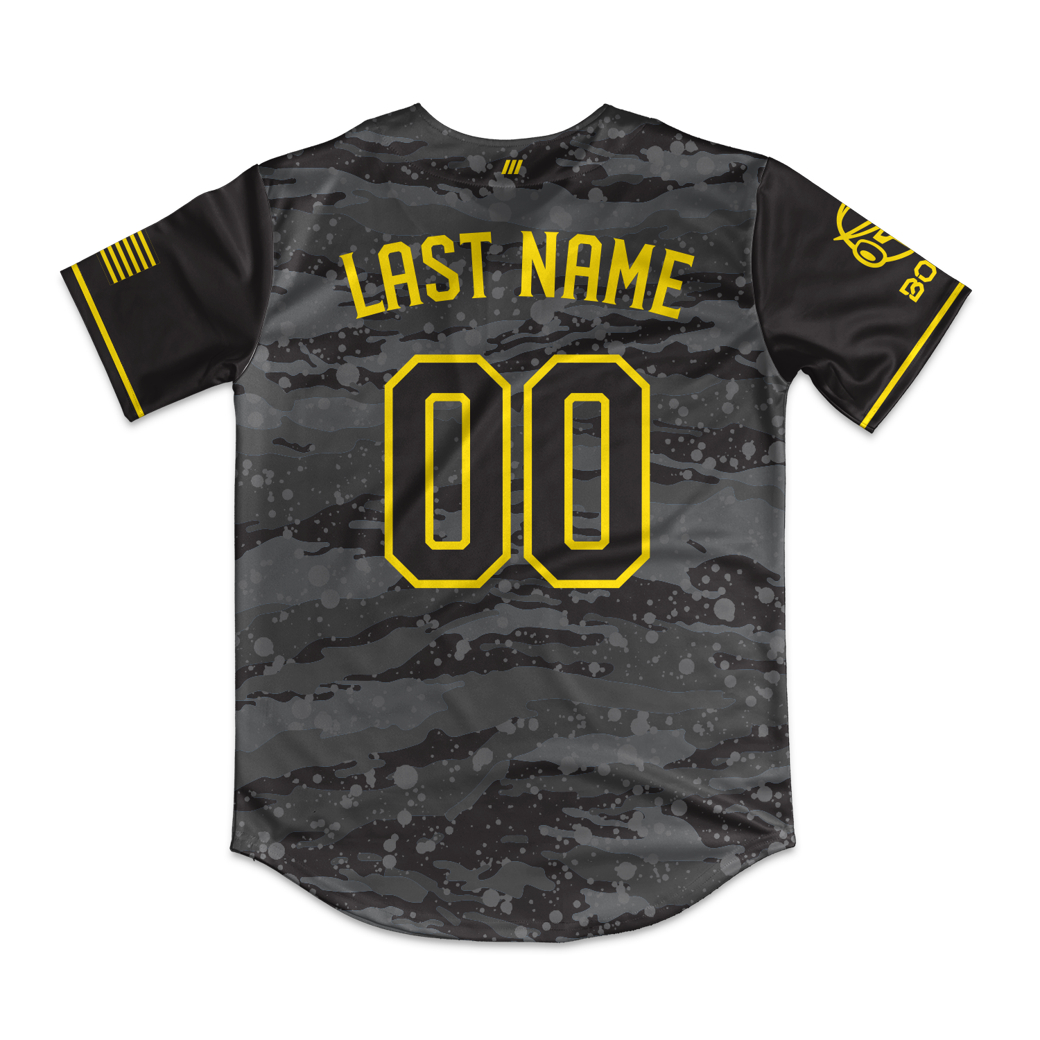 Bots Full Button Jersey (Black)