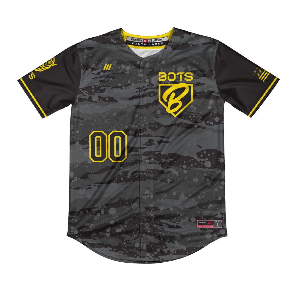 Bots Full Button Jersey (Black)