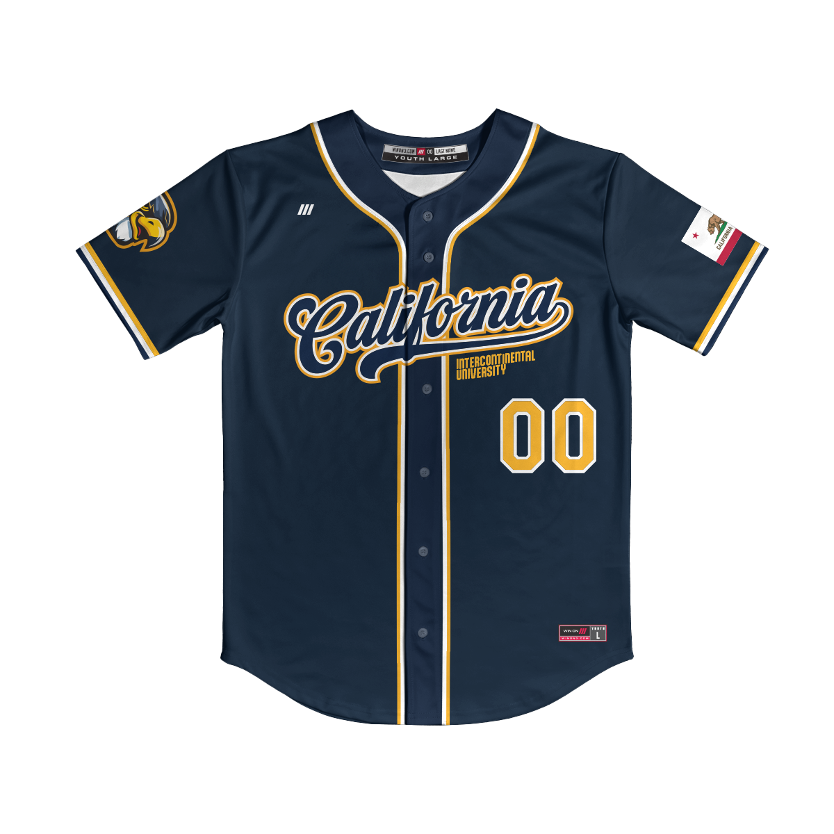 CIU Full Button Jersey (Navy)