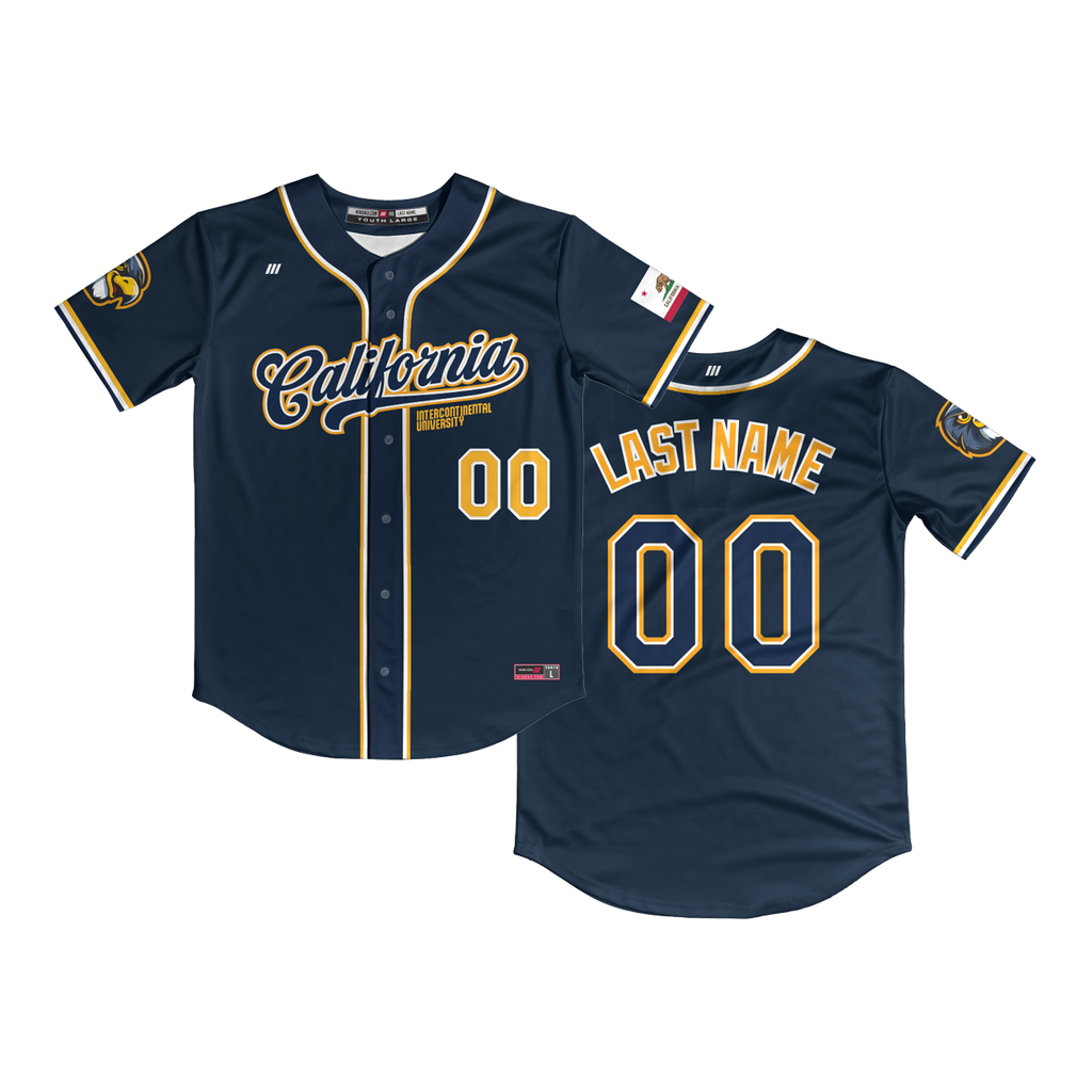 CIU Full Button Jersey (Navy)