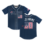 Crush Navy/Pinstripe Full Button Jersey (13U Brambilla)