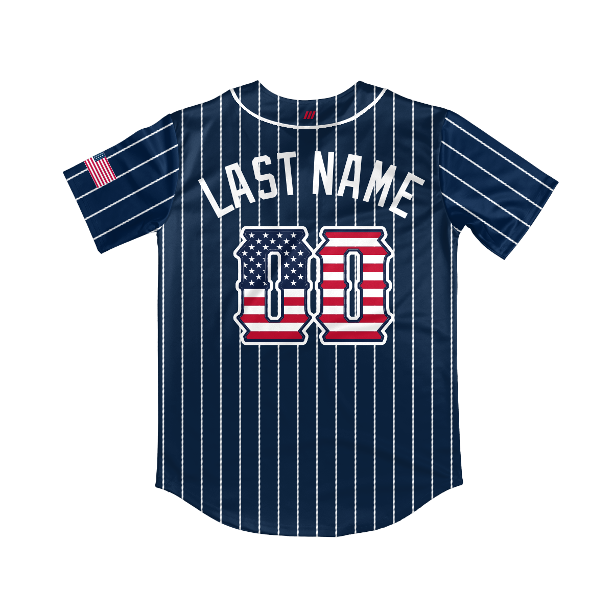 Crush Navy/Pinstripe Full Button Jersey (13U Brambilla)