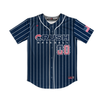 Crush Navy/Pinstripe Full Button Jersey (13U Brambilla)
