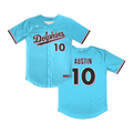 Irvine Dolphins Full Button Light Blue Jersey