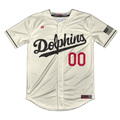 Irvine Dolphins Full Button Jersey (Cream)
