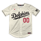 Irvine Dolphins Full Button Jersey (Cream)