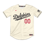 Irvine Dolphins Full Button Jersey (Cream)