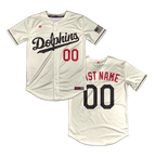 Irvine Dolphins Full Button Jersey (Cream)