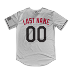 Irvine Dolphins Full Button Jersey (Silver)