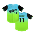 Irvine Dolphins Full Button Blue/Green Gradient Jersey