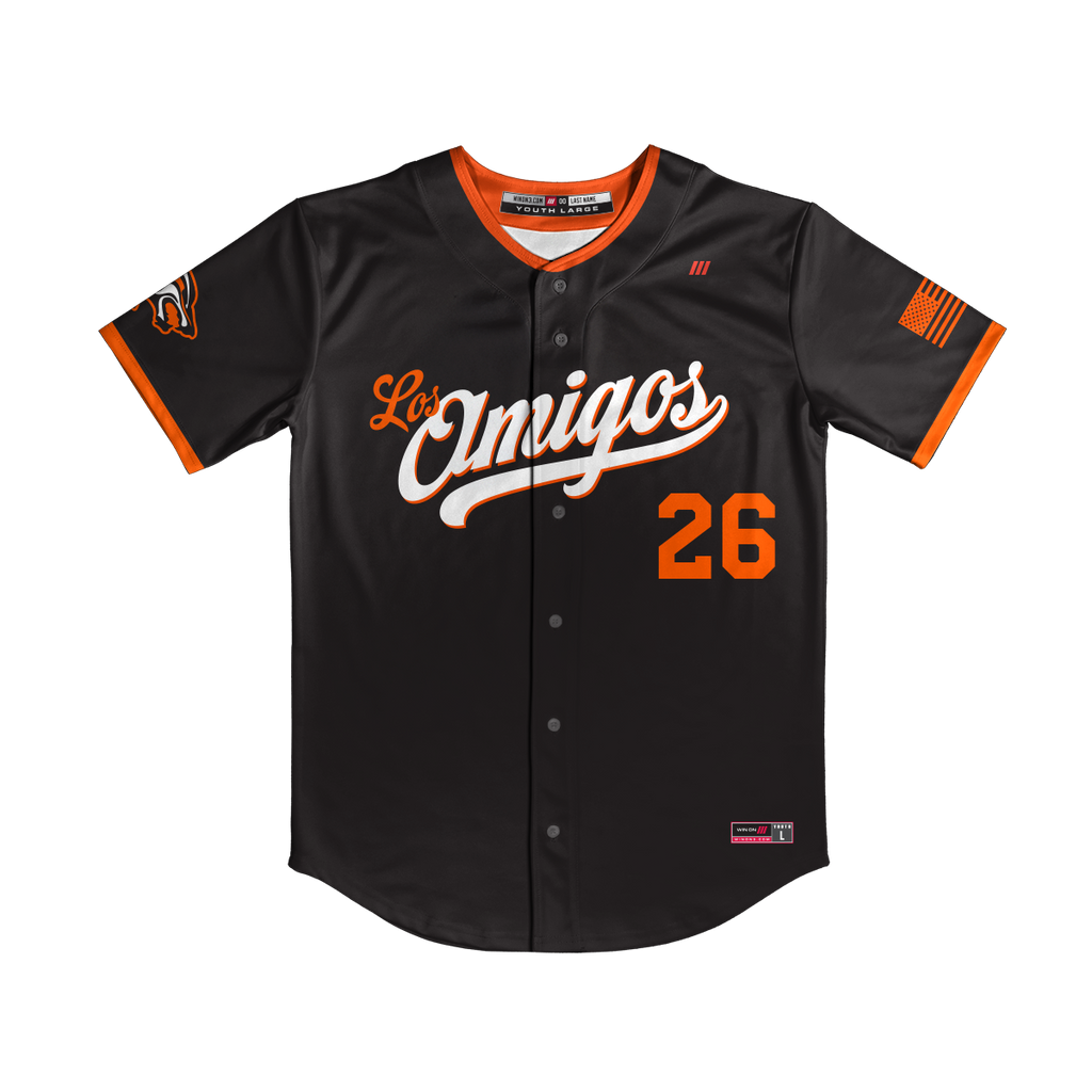 Los Amigos Full Button Jersey (Black)