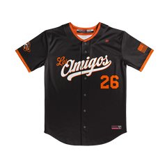 Los Amigos Full Button Jersey (Black)