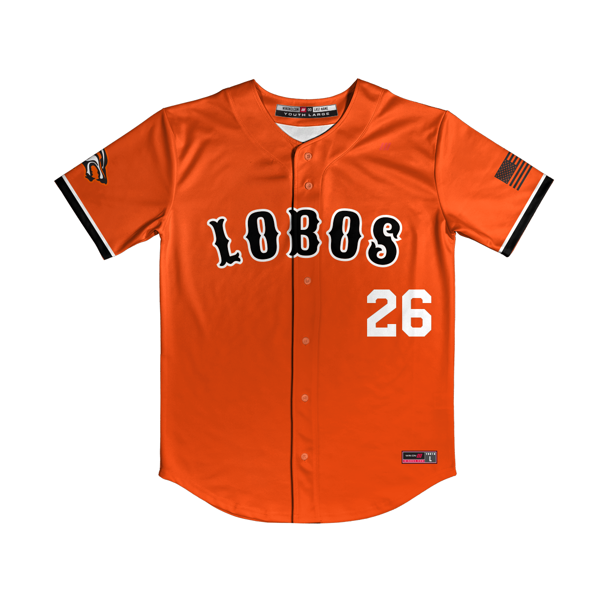 Los Amigos Full Button Jersey (Orange)