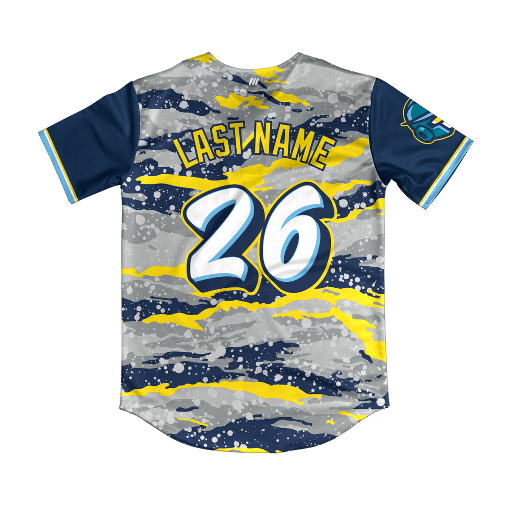 OC Bots Navy/Yellow Camo Jersey