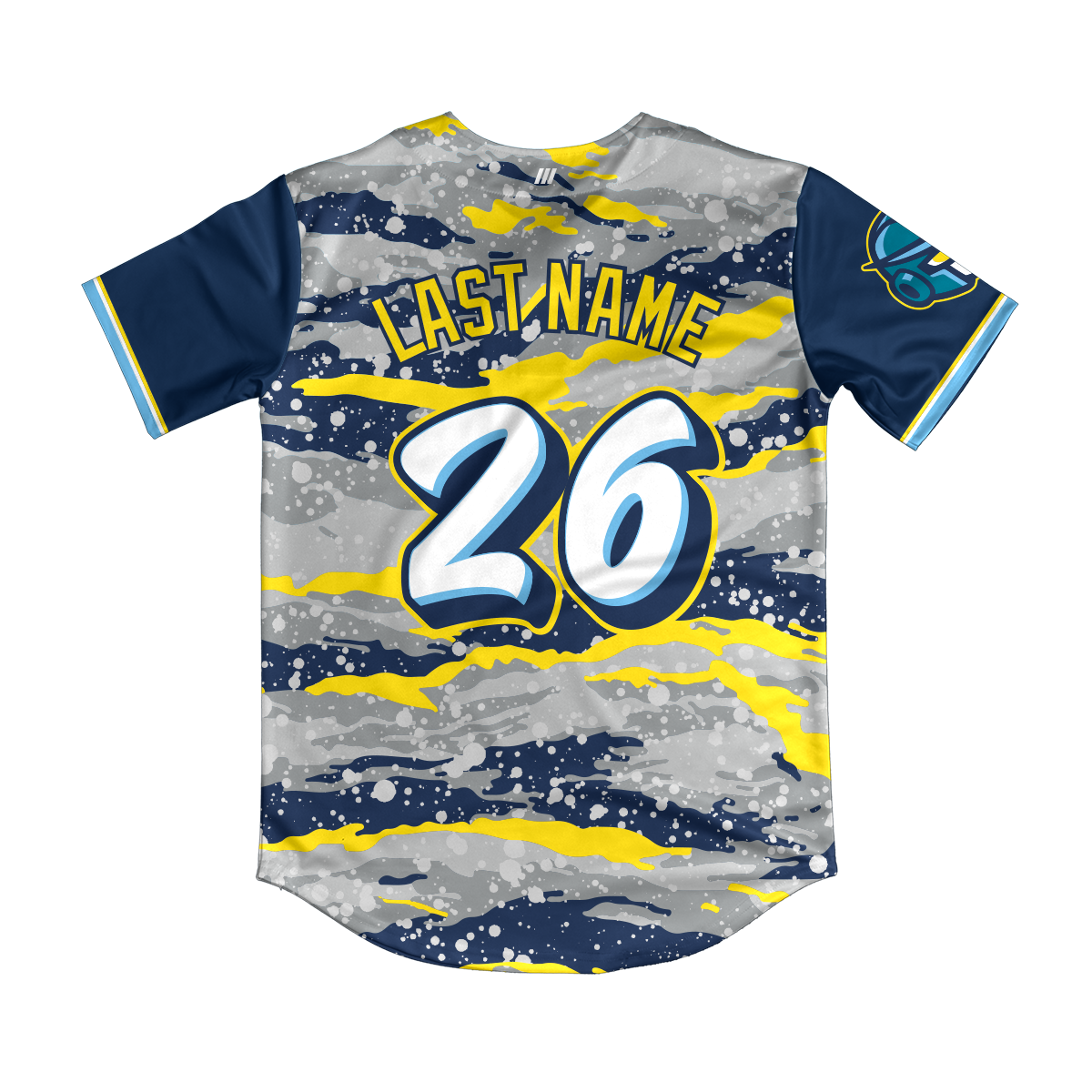 OC Bots Navy/Yellow Camo Jersey
