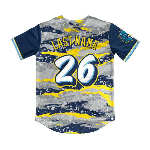 OC Bots Navy/Yellow Camo Jersey