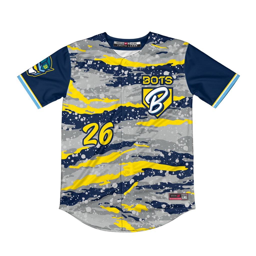 OC Bots Navy/Yellow Camo Jersey