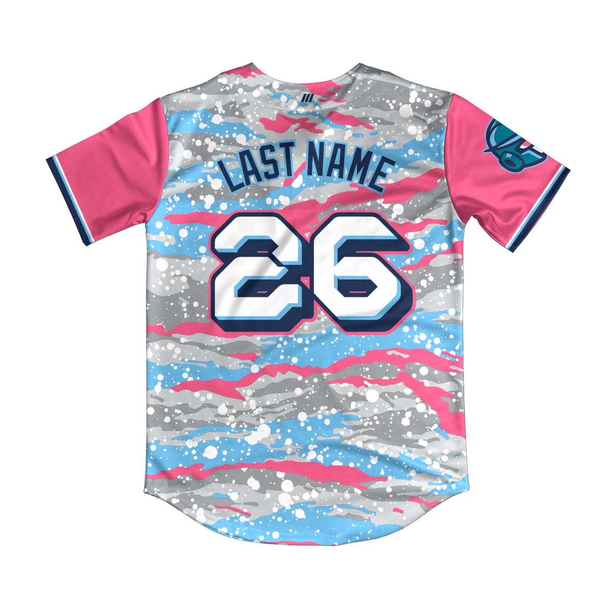 OC Bots Pink/Blue Camo Jersey