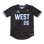 ZT Prospects West Full Button Jersey (Black)