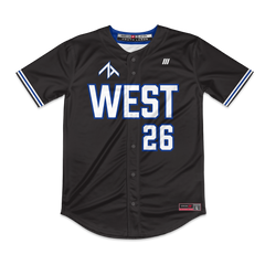 ZT Prospects West Full Button Jersey (Black)