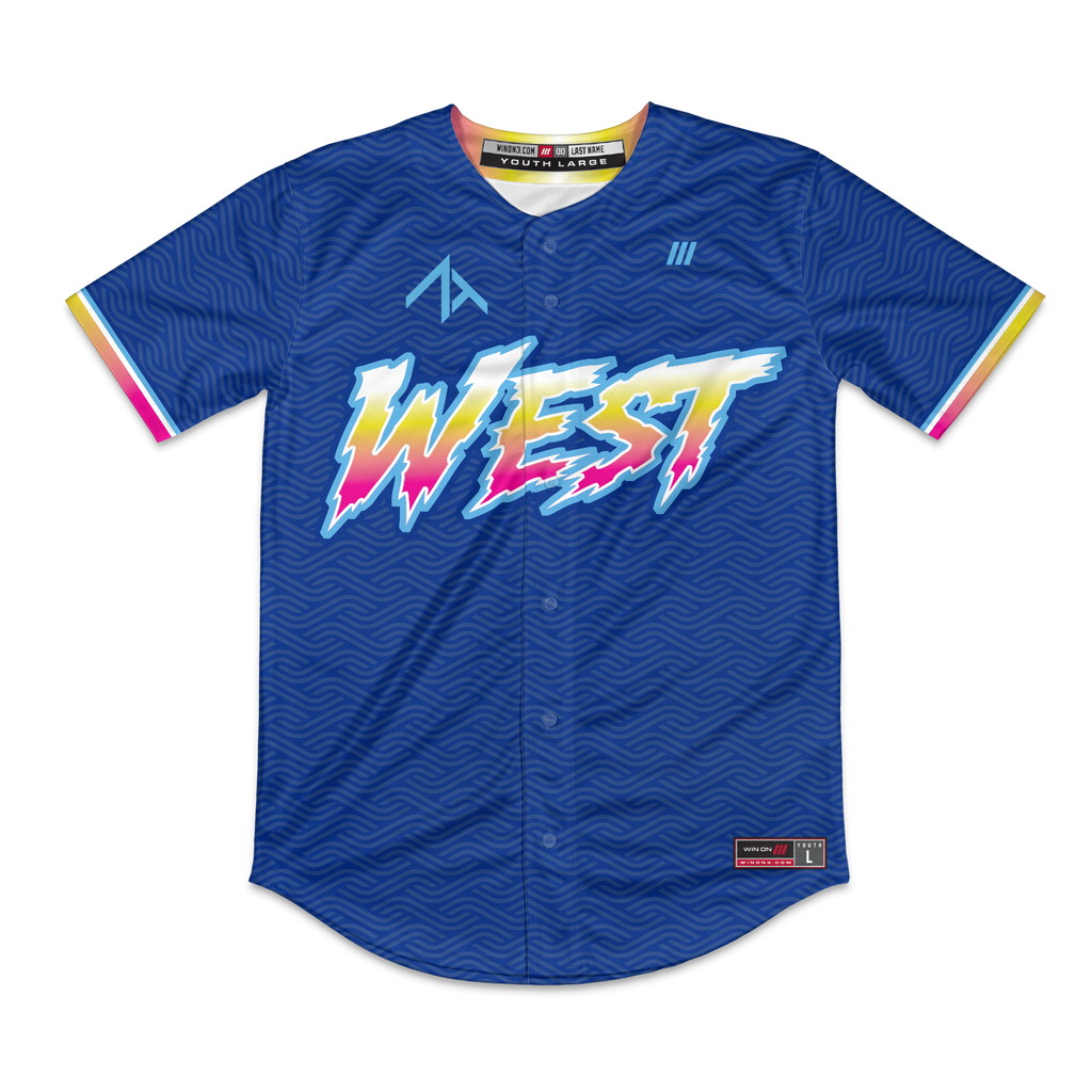 ZT Prospects West Full Button Jersey (Royal)