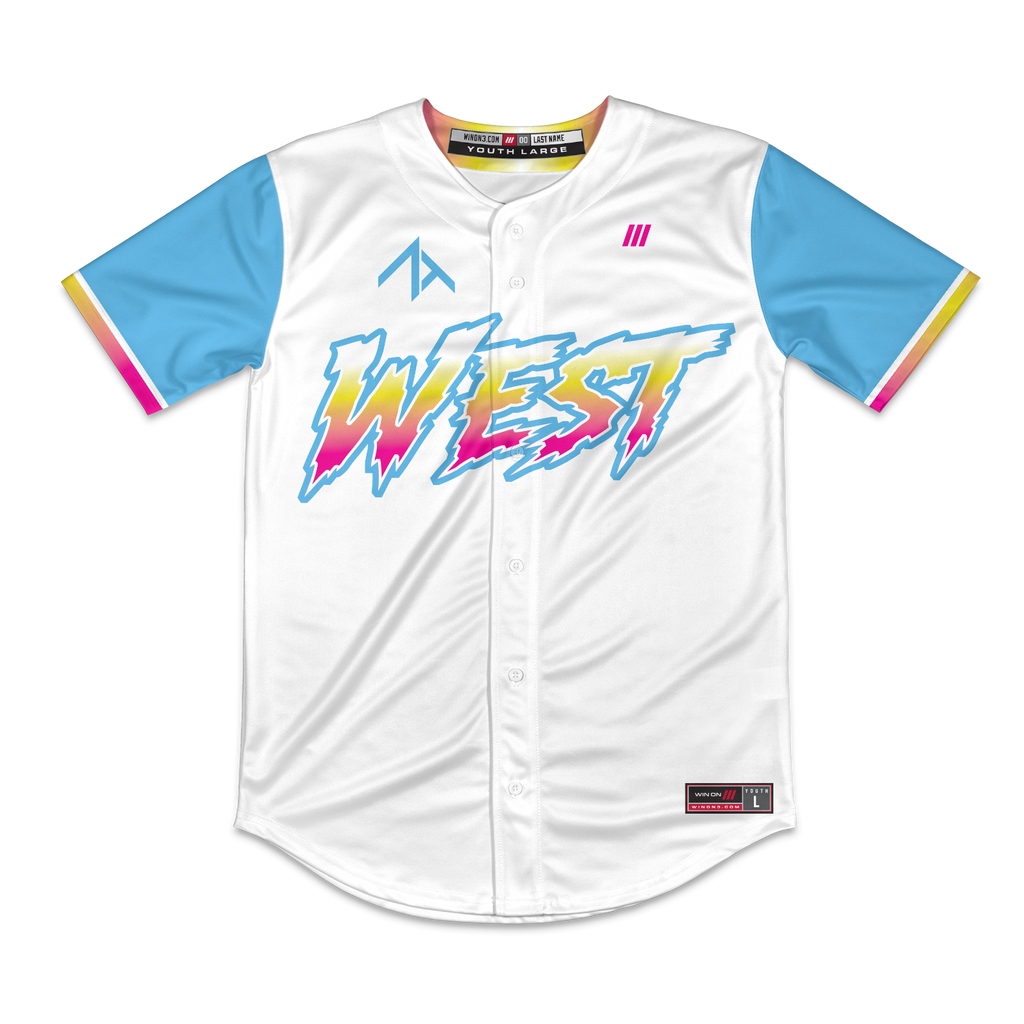 ZT Prospects West Full Button Jersey (White)