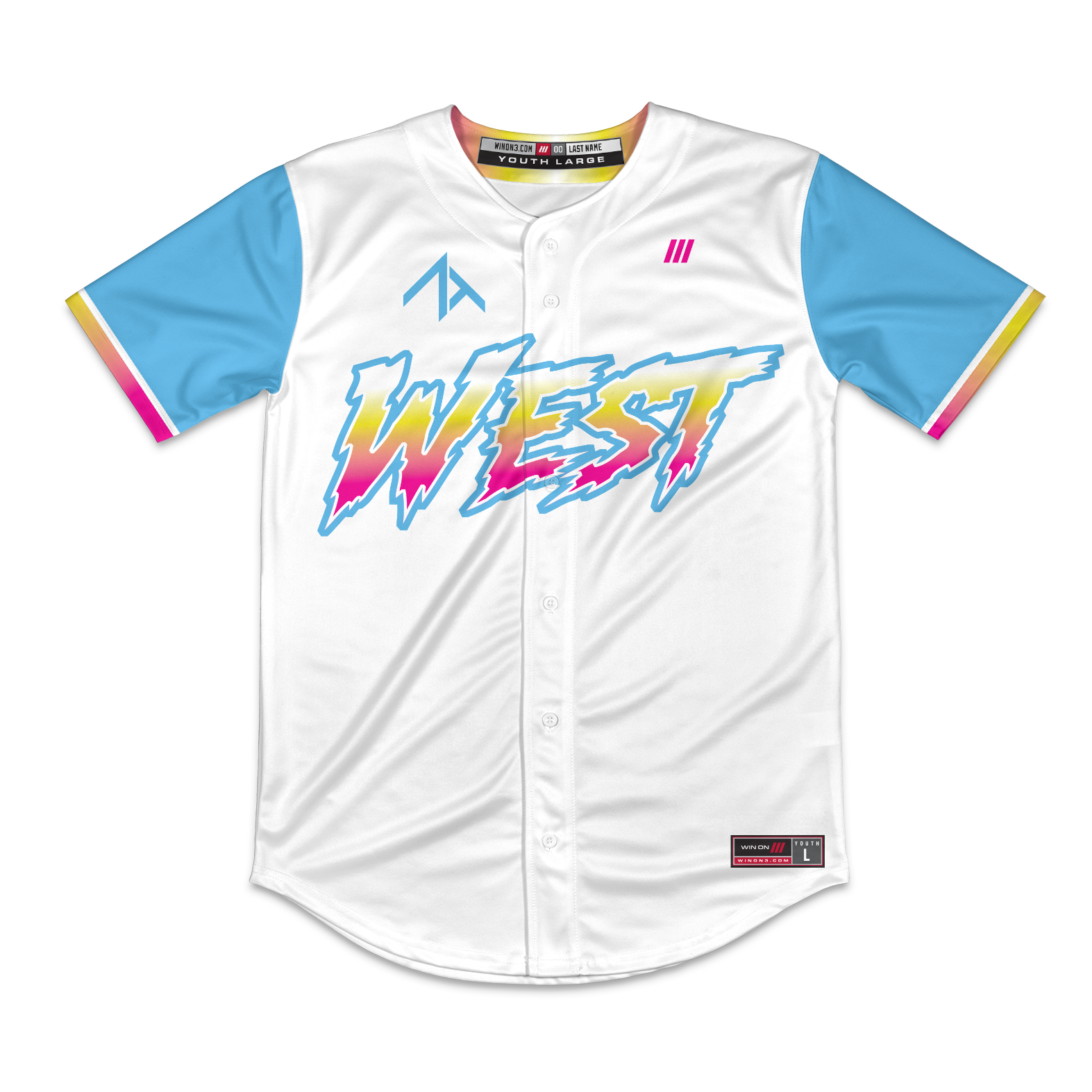ZT Prospects West Full Button Jersey (White)