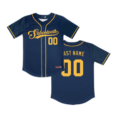 Sabertooth Full Button Jersey 2026 (Navy)