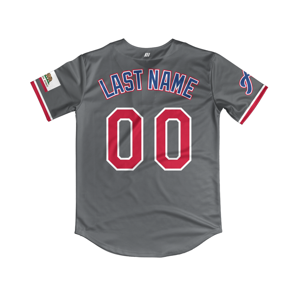 SoCal Aces Full Button Jersey (Graphite)