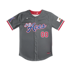 SoCal Aces Full Button Jersey (Graphite)