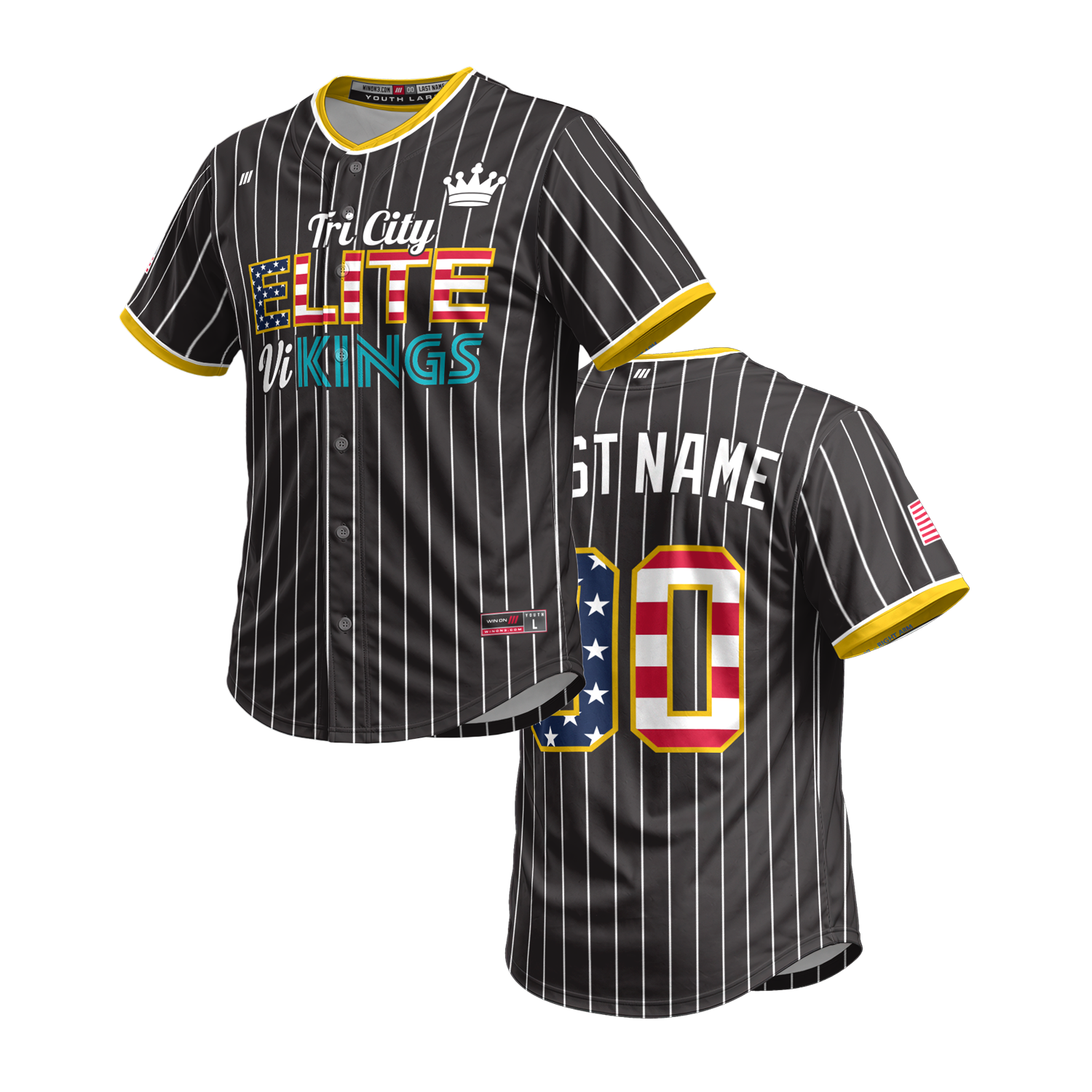 Tri City Elite Full Button Jersey