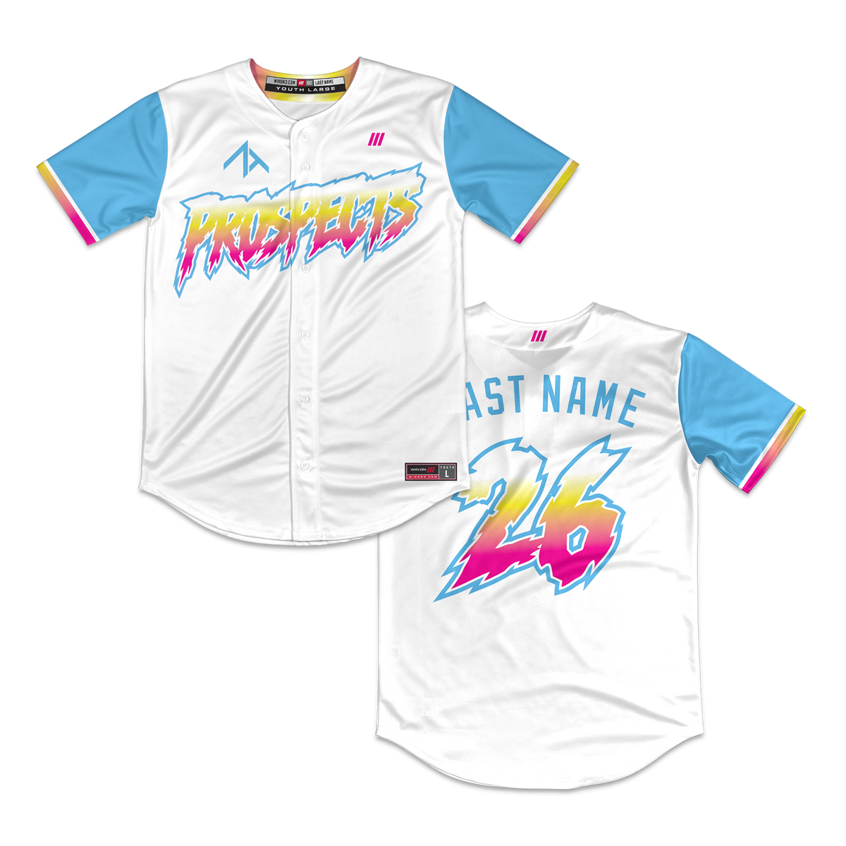 ZT Prospects Full Button Jersey (White)