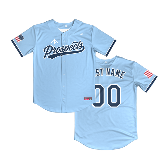 ZT Prospects Full Button Jersey (Light Blue)