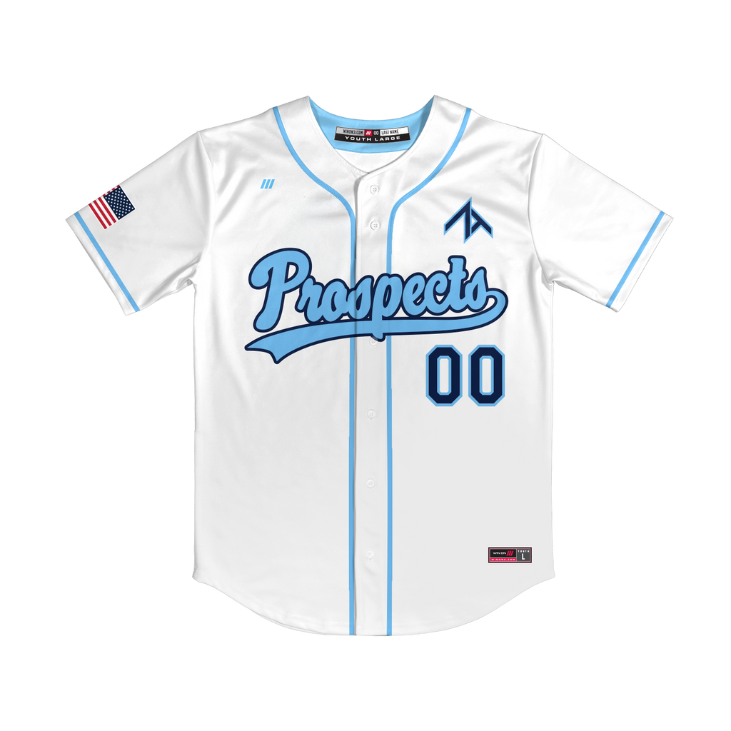 ZT Prospects Full Button Jersey (White)