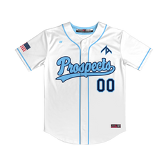 ZT Prospects Full Button Jersey (White)