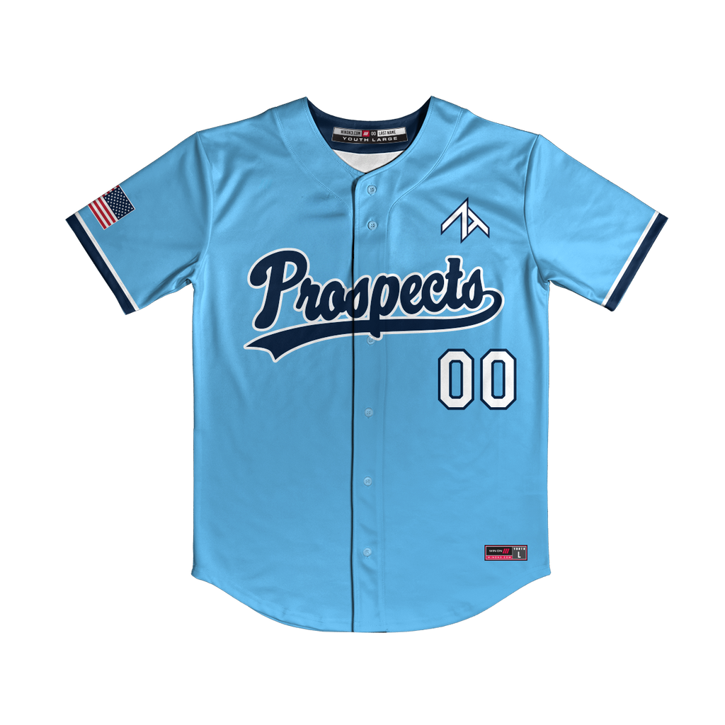 ZT Prospects Full Button Jersey (Light Blue)
