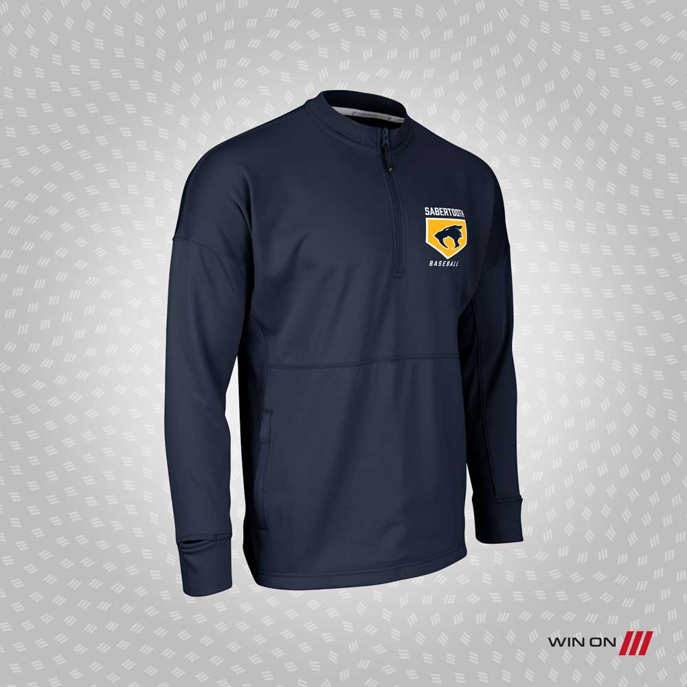 Sabertooth Crew Neck Quarter Zip Sweater