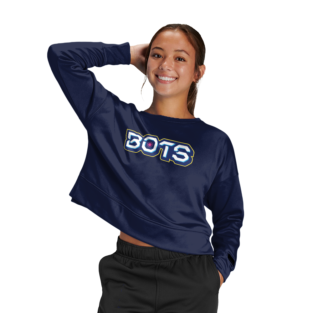 OC Bots Women's Fleece Crop Crew