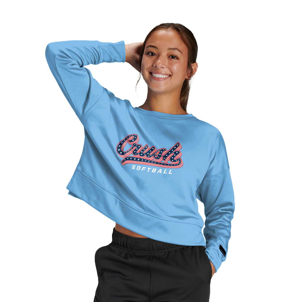 Crush Softball Women's Fleece Crop Crew