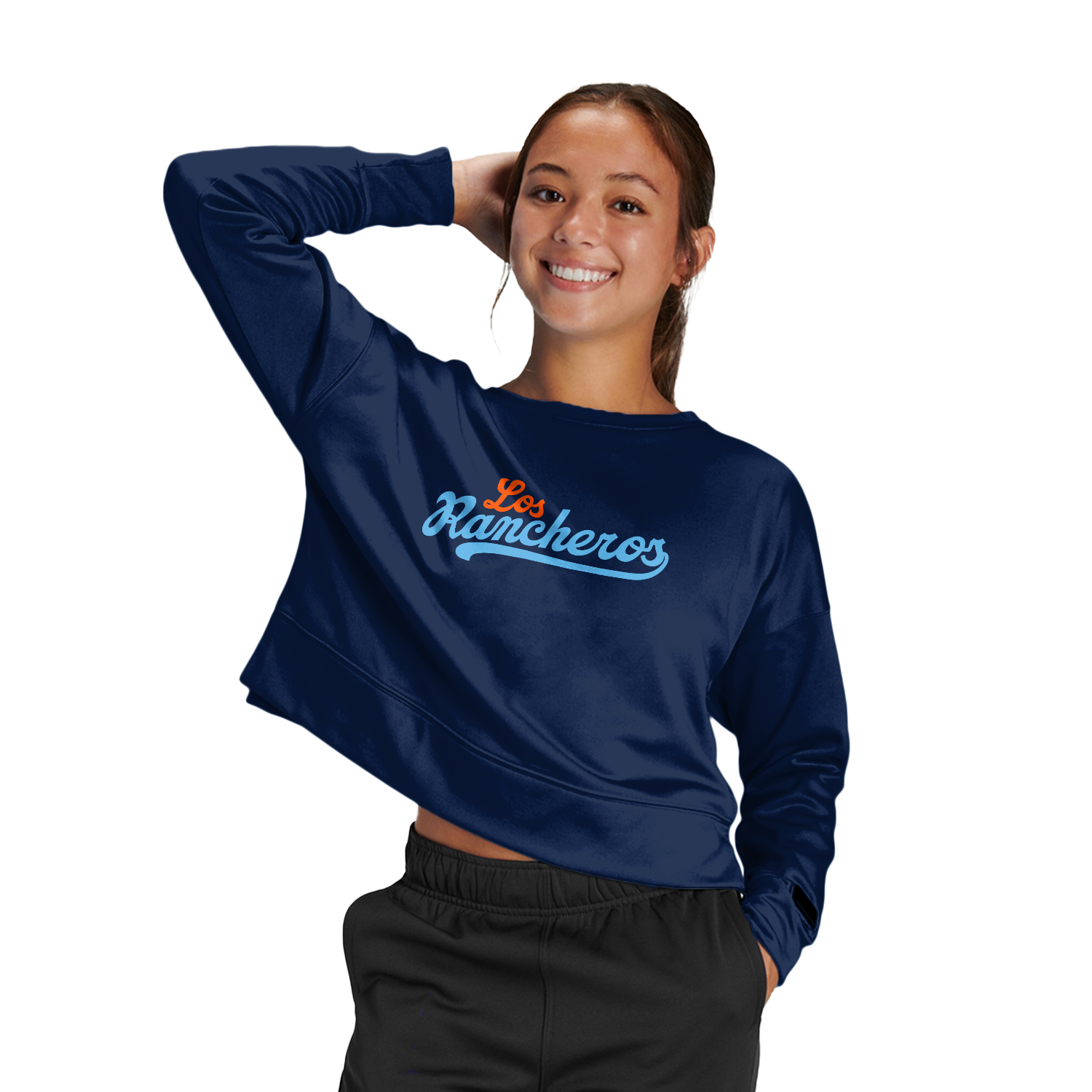 Los Rancheros Women's Fleece Crop Crew